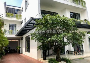 Thao Dien villa for rent, 400m2 of land, 3 floors, swimming pool, large garden, business