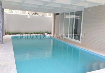 New villa for rent in compound area Thao Dien with 4 bedroom nice pool