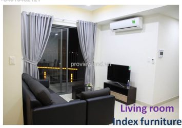 Masteri Thao Dien apartment for rent 2 bedrooms 60 sqm city view