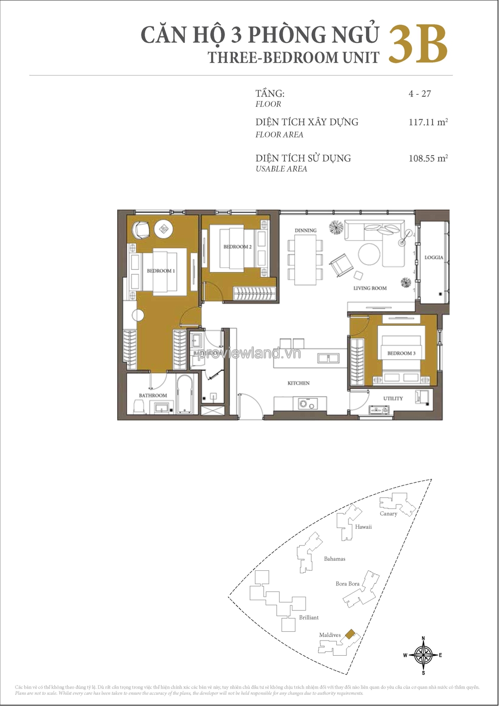 View of MALDIVES TOWER AT DIAMOND ISLAND - Apartments for rent, Penthouse ...