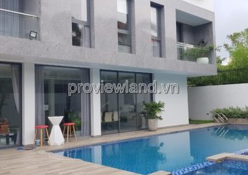 Villa for rent in Thao Dien with area 650sqm 4BRs large garden pool