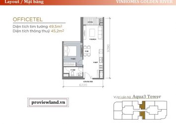 Vinhomes Golden River Aqua 3 apartment for rent