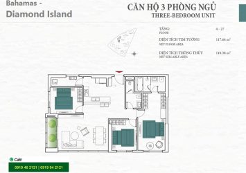 Apartment for rent at Diamond Island