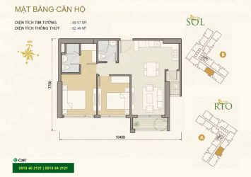 Need for rent apartment with 2 bedrooms high floor at Masteri An Phu Block A