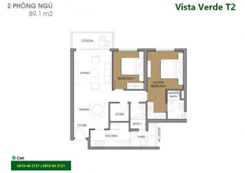 Need for rent apartment at Vista Verde District 2 river view nice furniture with 2 bedrooms