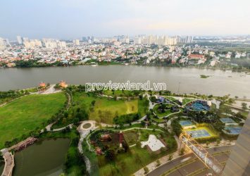 Apartment for rent in Vinhomes Central Park 4 bedrooms high floor Park4 tower view river