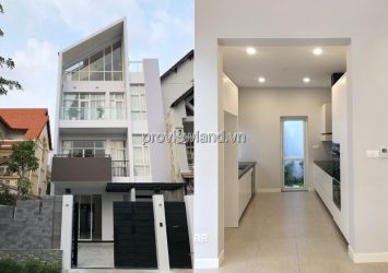 House for rent in Thao Dien street 3 floors 5 bedrooms basic furniture
